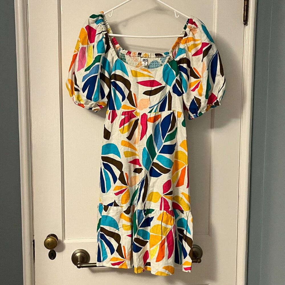 Tabitha Brown for target NWT botanical print puff sleeve mini dress medium